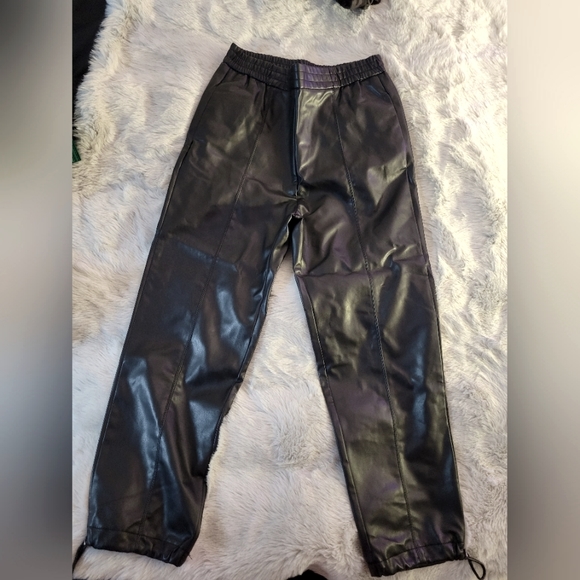 ZARA Leather Pants - Picture 1 of 4